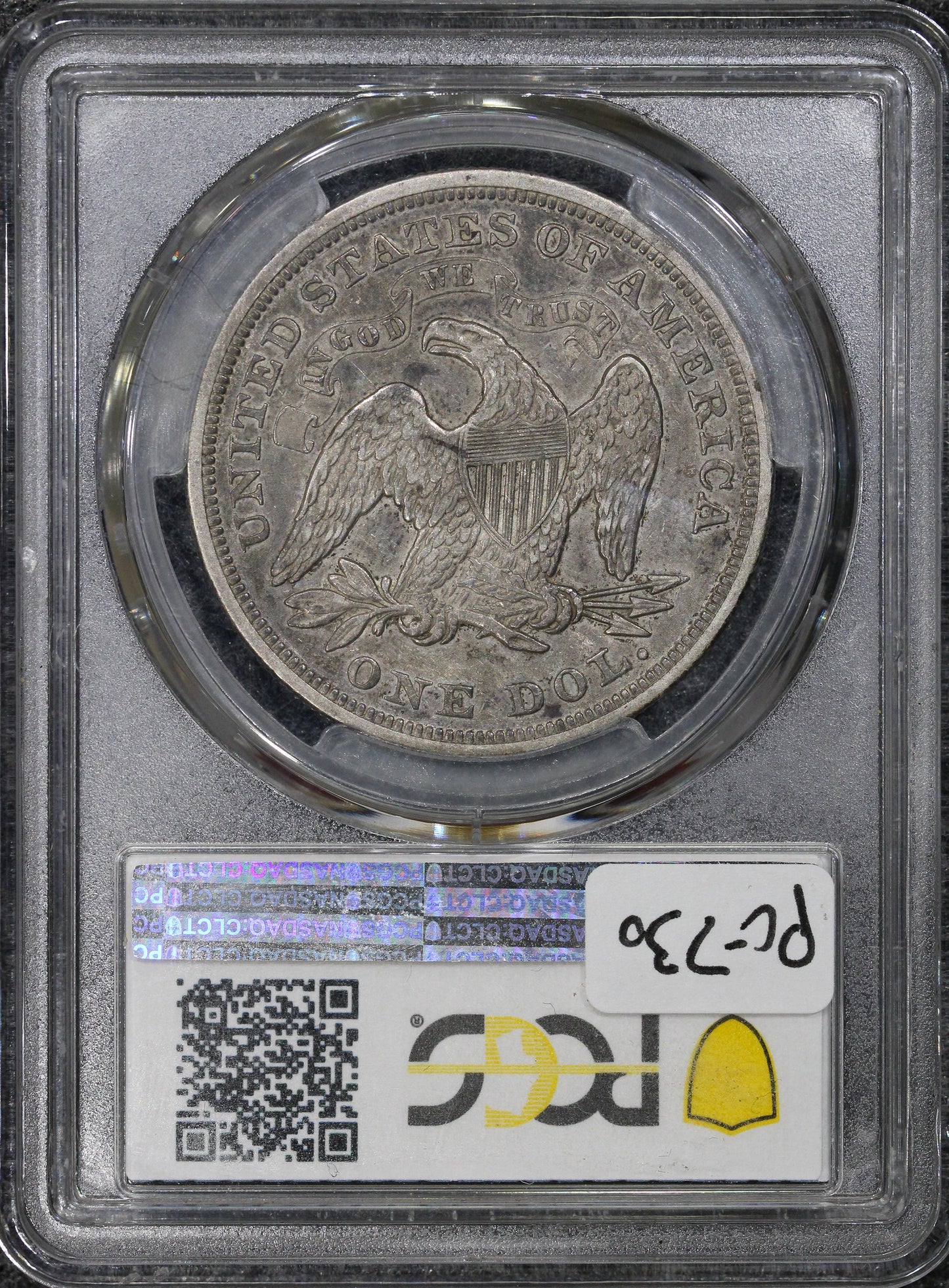 1868 (XF45) $1 Seated Liberty Silver Dollar PCGS