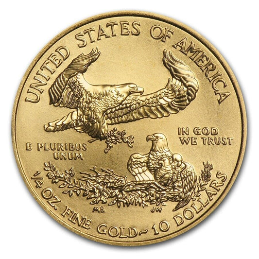 RANDOM YEAR  1/4 oz American Gold Eagle - US $10 Gold Coin .25