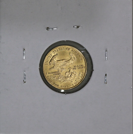 1987 (BU) $5 1/10 oz American Gold Eagle Roman Numerals 0.999 Eaglet