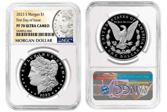 2023-S Proof Morgan Silver Dollar (PF70) NGC First Day of Issue FDOI - FDI