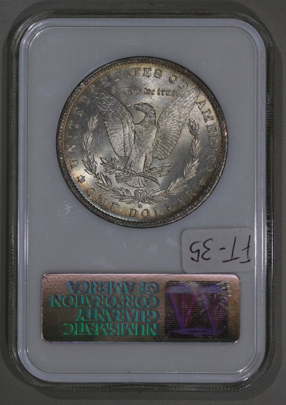 1884-O (MS64) Morgan Silver Dollar NGC Old Fatty Holder - Toned $1