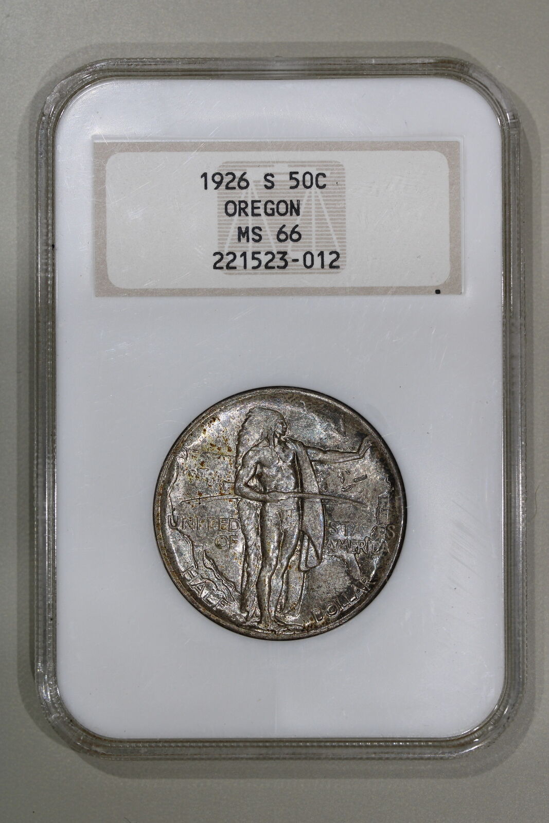 1926-S (MS66) Oregon Trail Commemorative Half Dollar NGC Graded Coin Old Holder