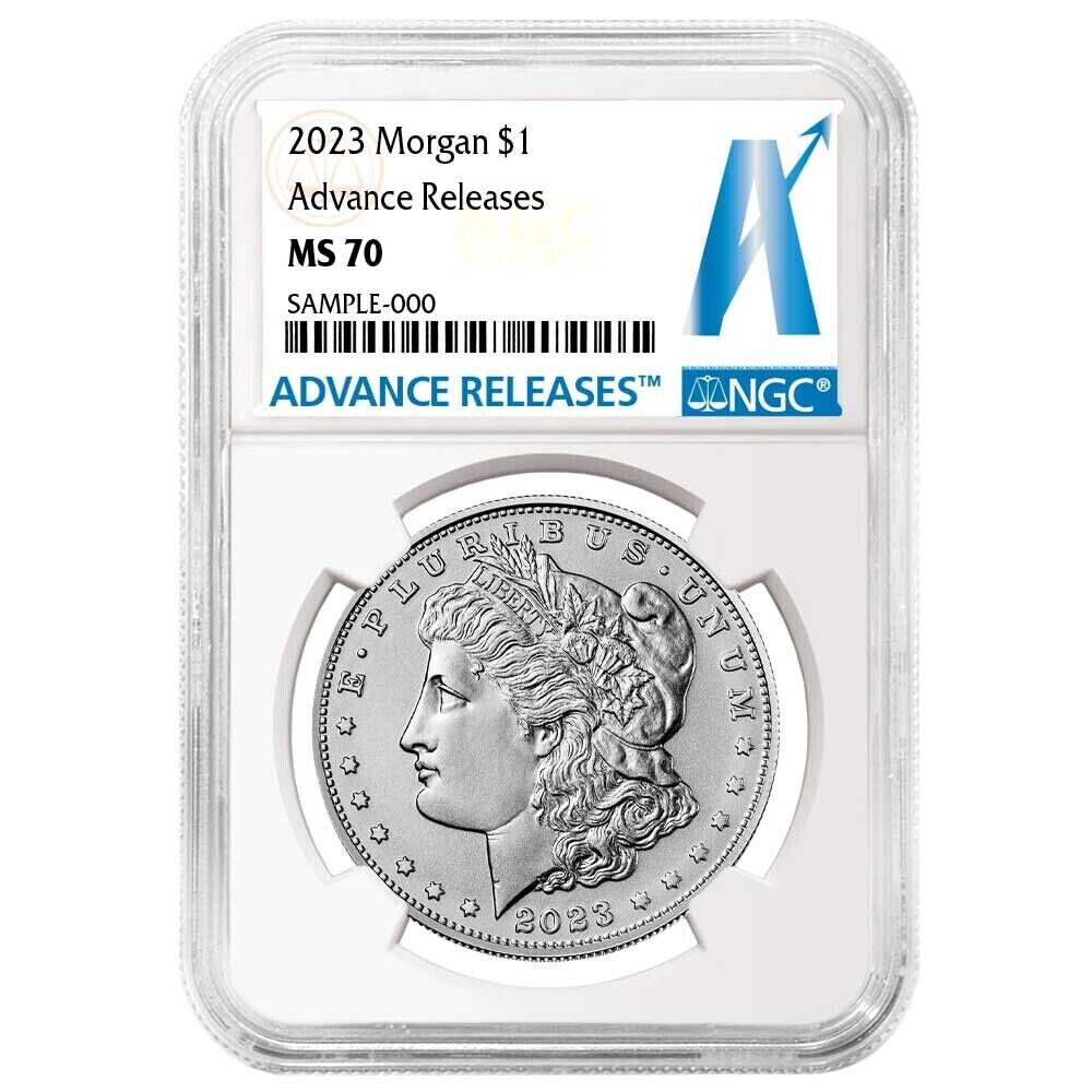 2023 Morgan Silver Dollar (MS70) NGC Advance Releases (AR) - presale