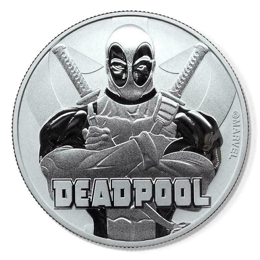 BRAND NEW - Marvel: 2018 1oz Pure Silver DEADPOOL Bullion Coin Tuvalu