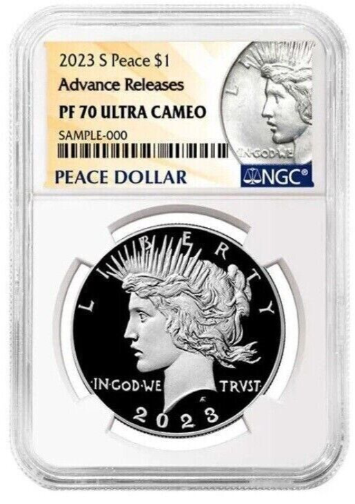 2023-S Proof Peace Dollar $1 (PF70) NGC Advance Release AR