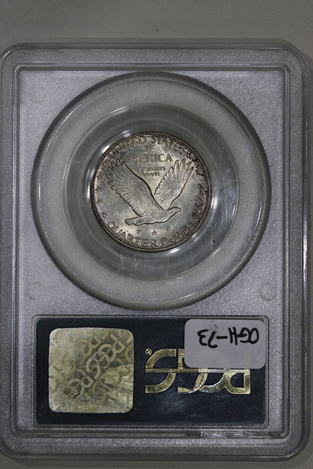 1927 (AU55) Standing Liberty Quarter 25c OGH PCGS Graded Coin