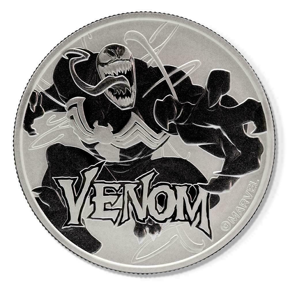 BRAND NEW Marvel: 2020 1oz Pure Silver Tuvalu VENOM Bullion Coin
