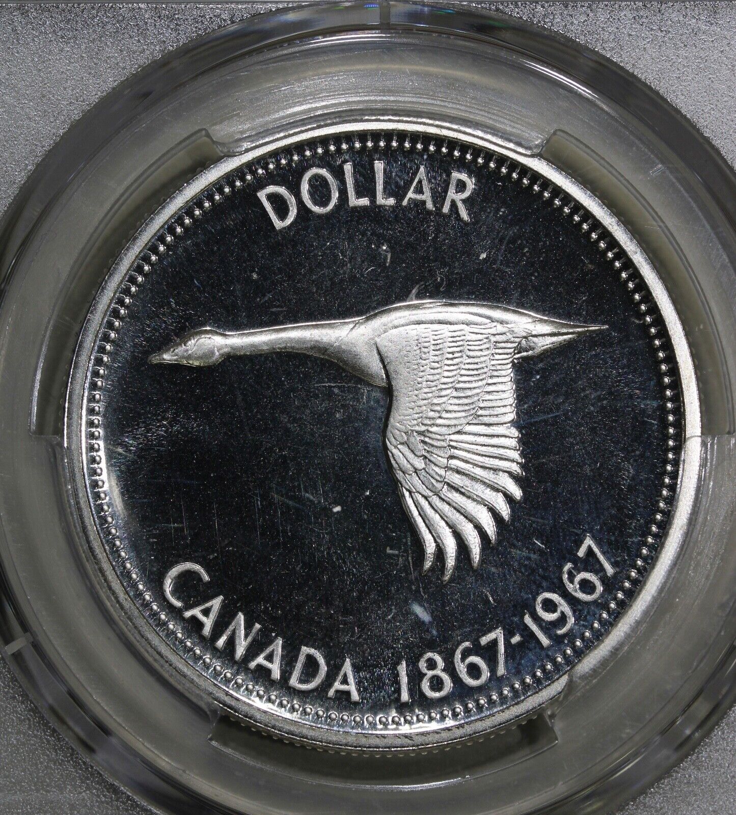1967 Canada Silver Dollar PCGS PL67CAM Coin - Prooflike Cameo