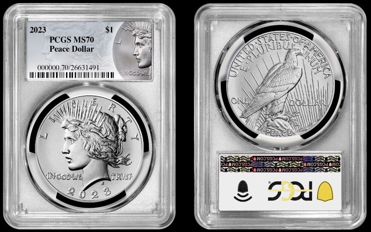 2023 Peace Silver Dollar (MS70) PCGS - presale