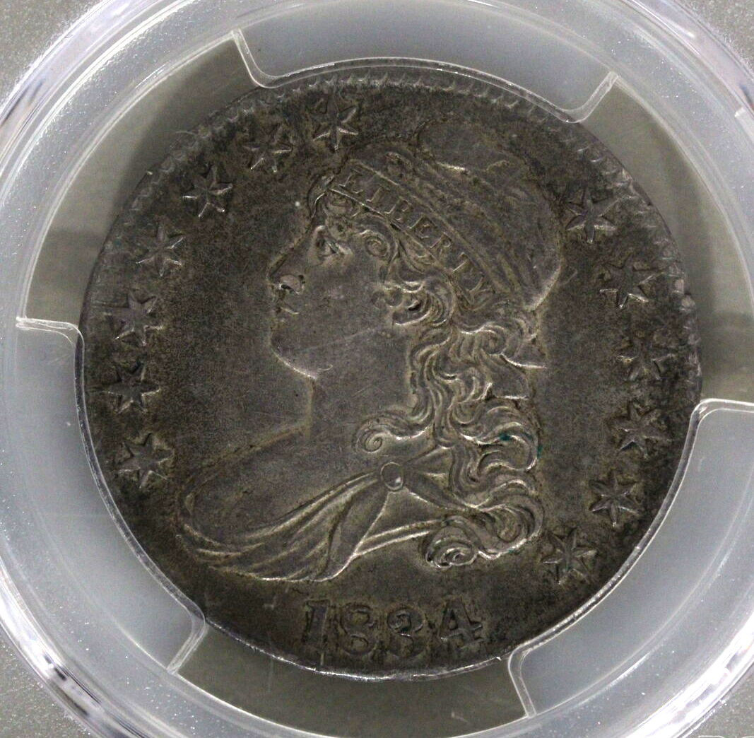 1834 (AU50 CAC) Capped Bust Half Dollar (Large Date Large Letters) 50c PCGS Coin