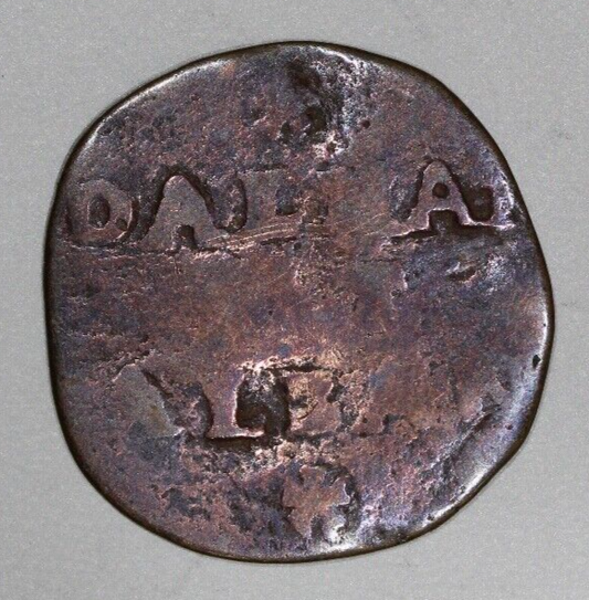 1684-1691 Republic of Venice 2 Soldi Coin Dalmatia et Albania Italian States