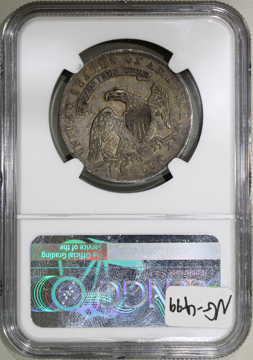 1834 (AU50) Capped Bust Half Dollar 50c NGC Graded Coin