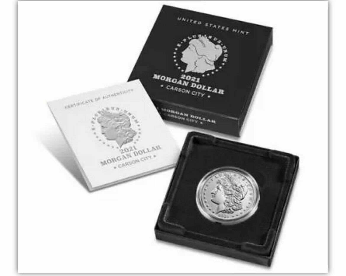 2021-CC Morgan Silver Dollar with CC Privy Mint Mark - 21XC - Carson City