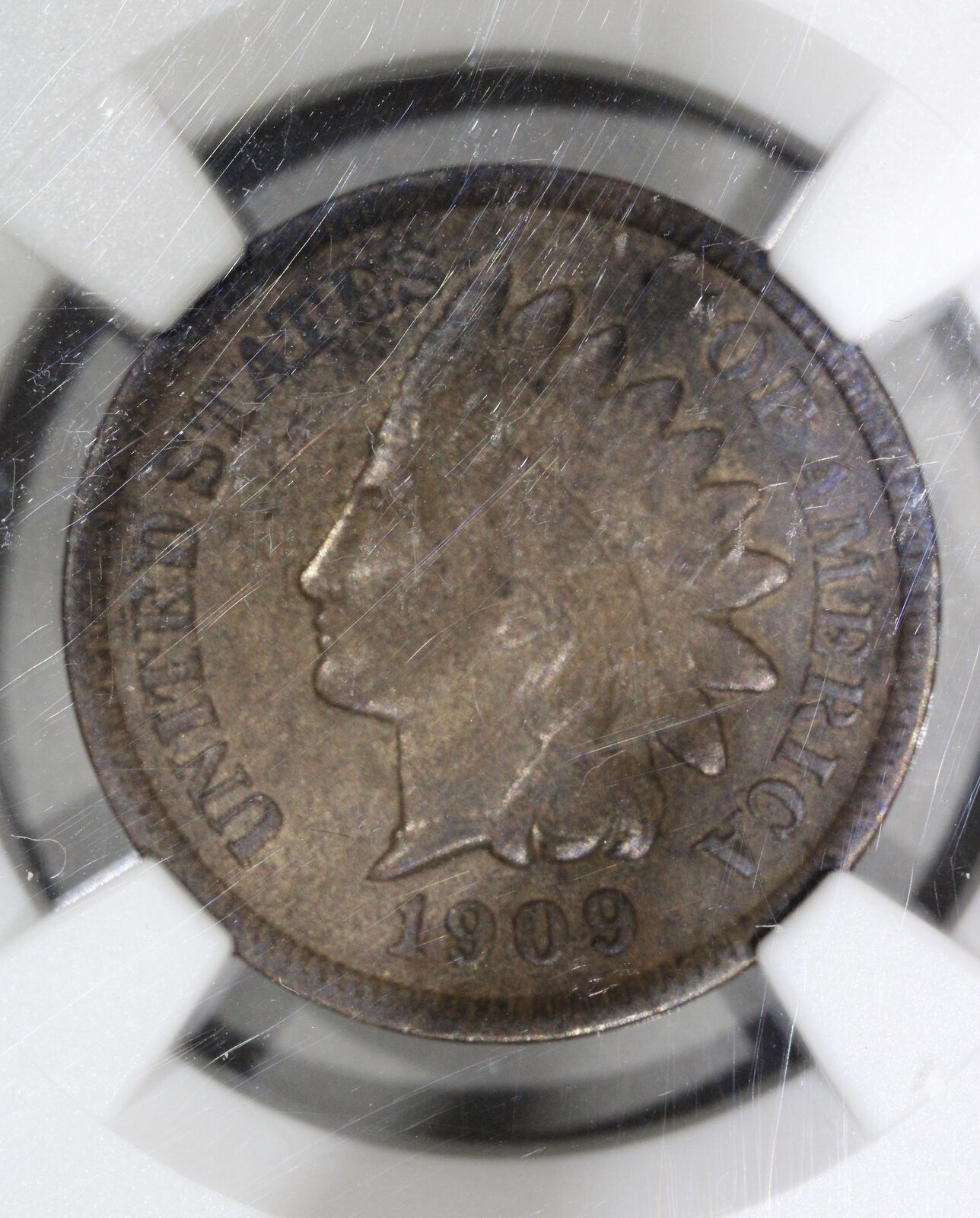 1909-S (AU50 BN) Indian Head Cent 1c NGC Graded Coin
