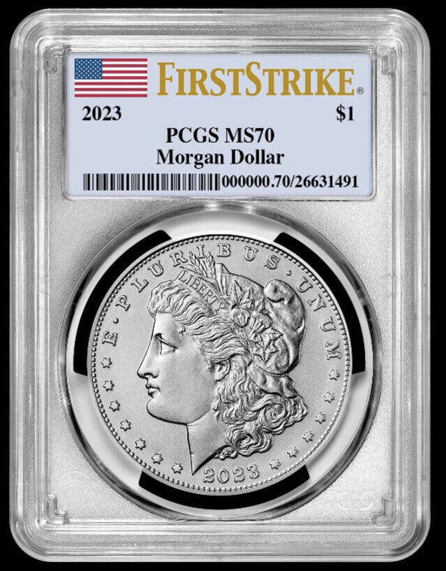 2023 Morgan Silver Dollar (MS70) PCGS First Strike FS (Flag Label) -presale