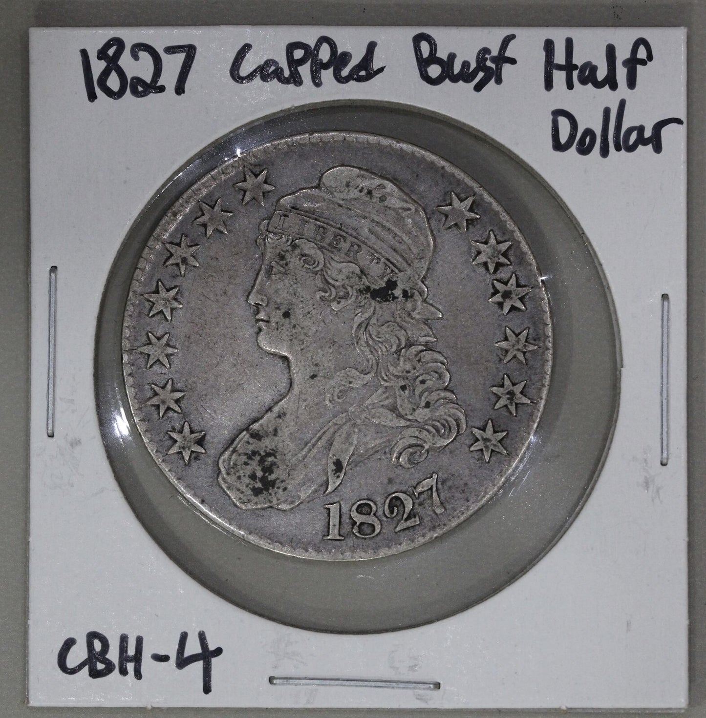 1827 Capped Bust Half Dollar 50c US Coin