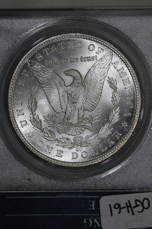 1884-CC (MS63) Rattler Morgan Silver Dollar Carson City $1 PCGS Graded Coin