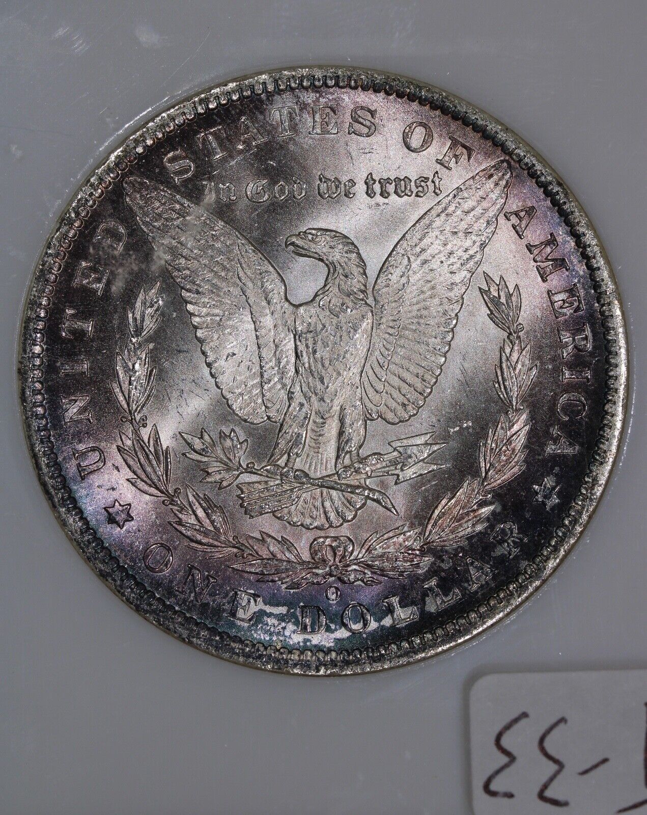 1885-O (MS64) Morgan Silver Dollar NGC Old Fatty Holder - Toned $1