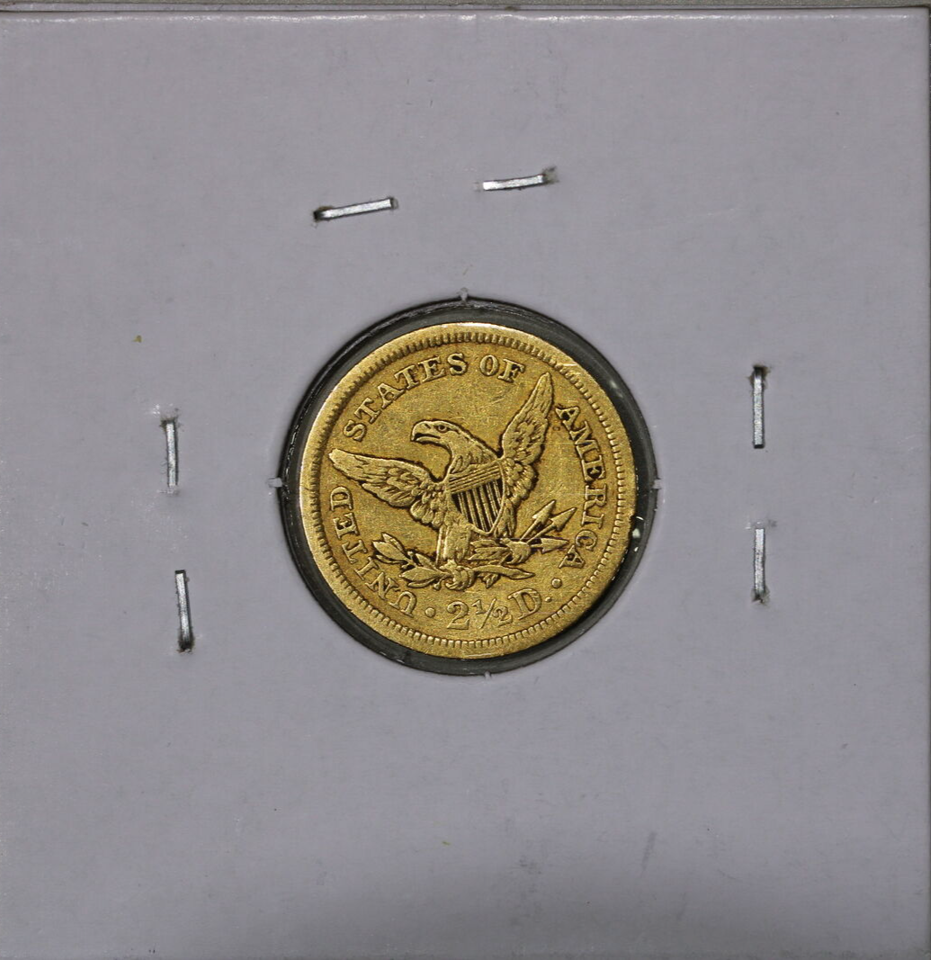 1843 $2.50 Liberty Head Quarter Eagle Gold US Coin