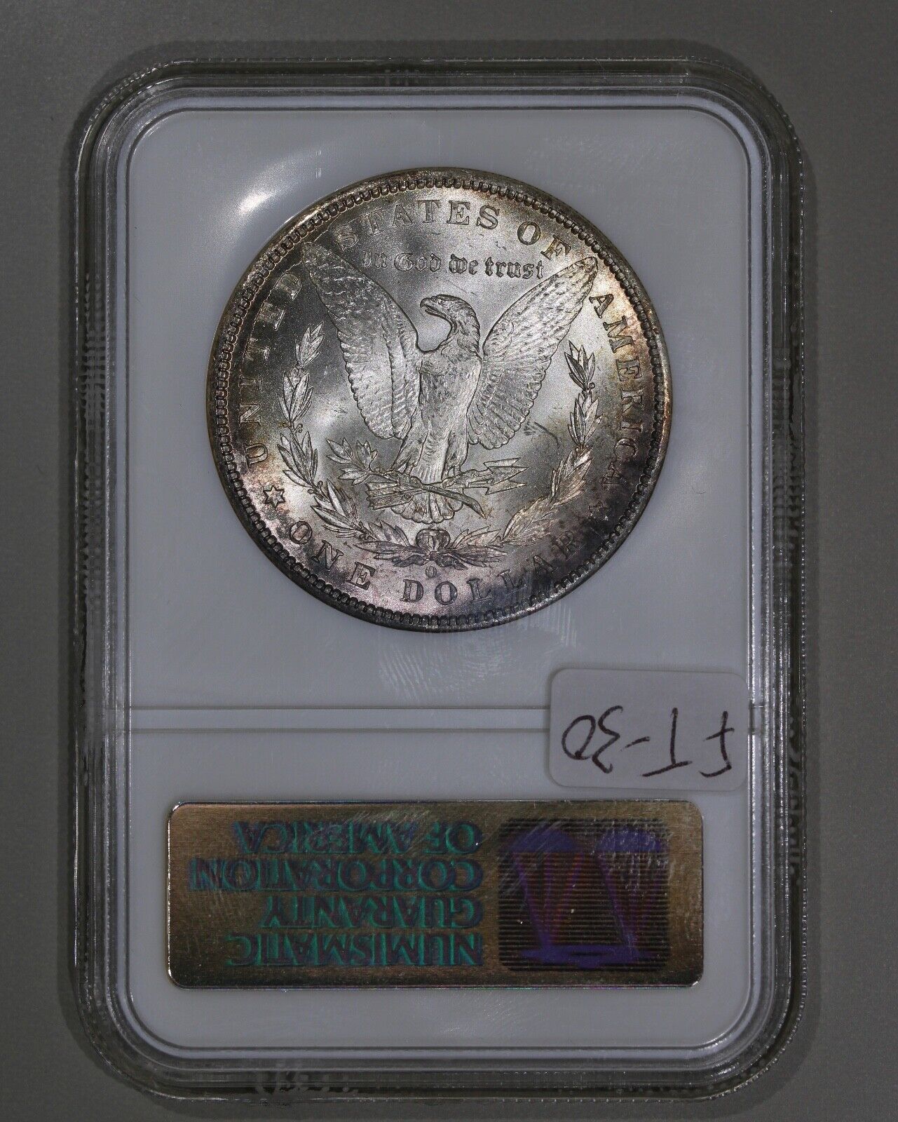 1899-O (MS64) Morgan Silver Dollar NGC Old Fatty Holder - Toned $1
