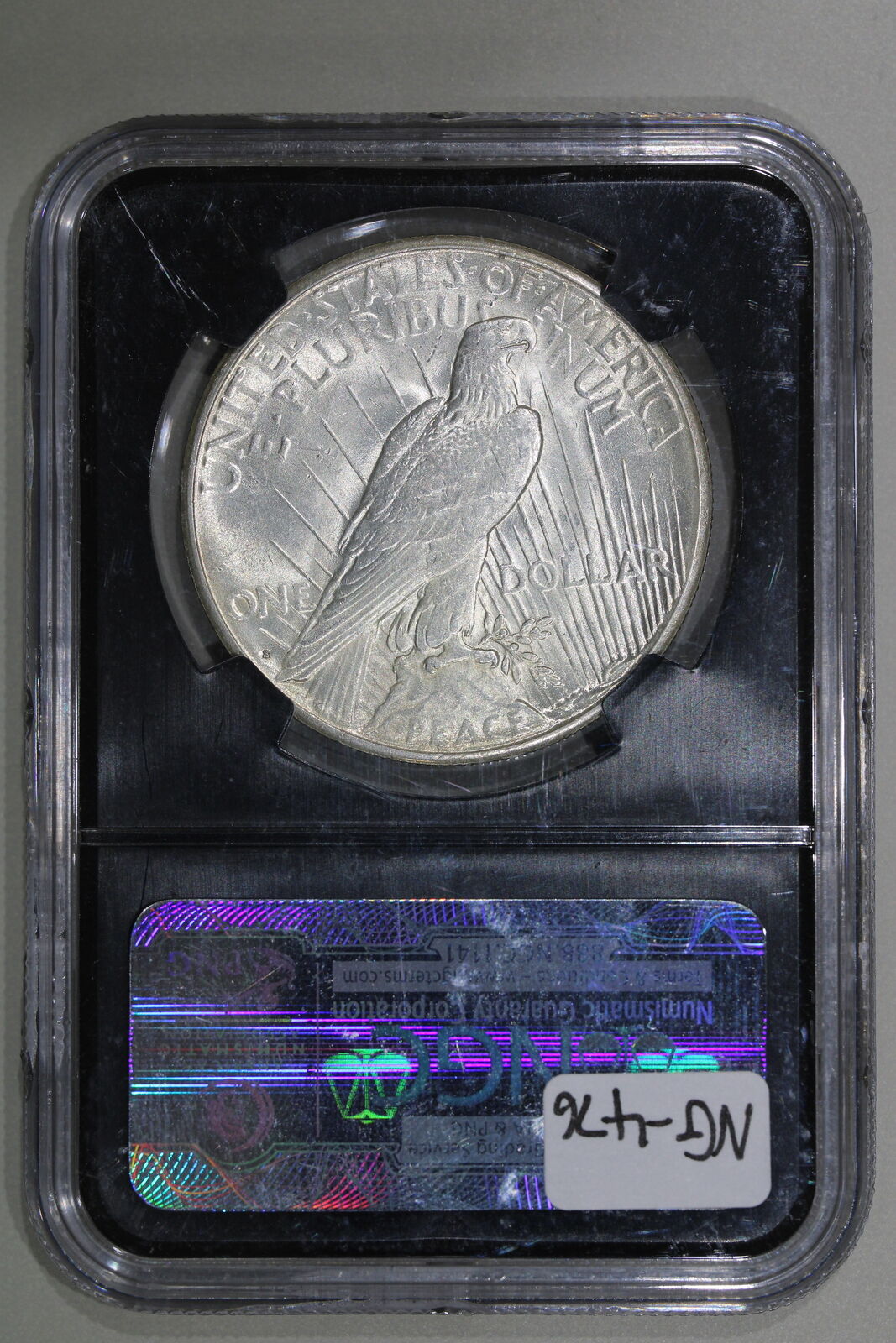 1922-S (AU58 CAC) Peace Silver Dollar $1 NGC Graded - Black Core Retro Holder