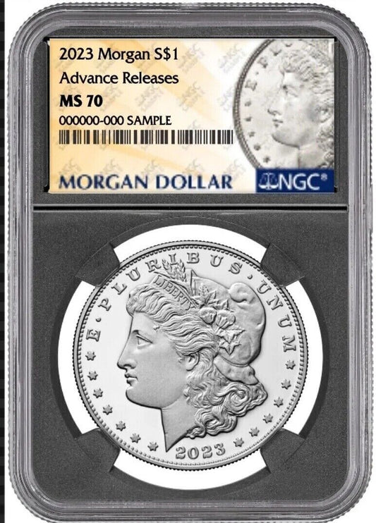 2023 Morgan & Peace Dollar $1 (MS70) NGC BLACK CORE Advance Release AR