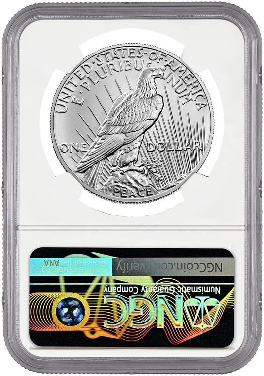 2023 Peace Silver Dollar (MS70) NGC First Day of Issue FDOI -presale